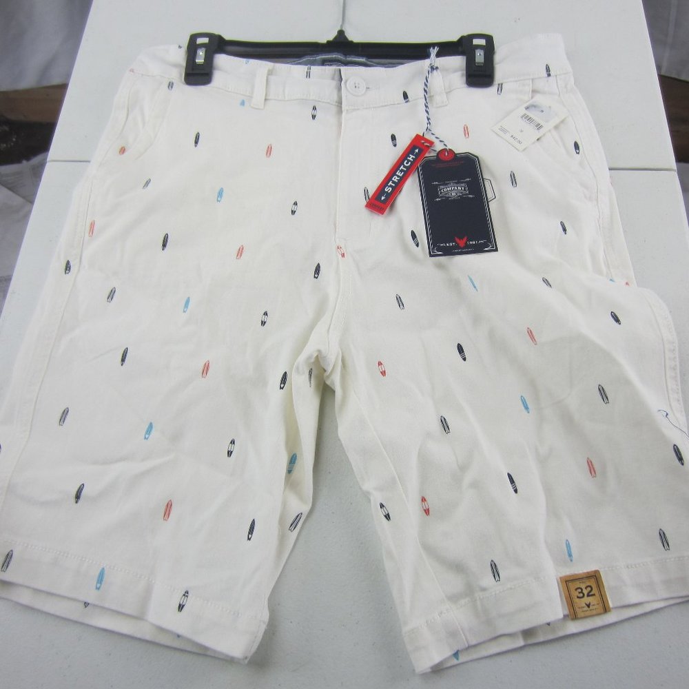 NWT MEN'S COMPANY 81 SHORTS SZ 32 SURF BOARDS